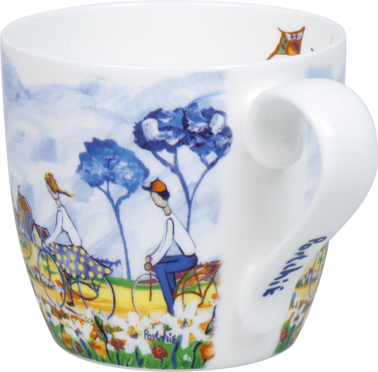 KÖNITZ 1120572995 Becher Kites and Cycling by Portchie 425 ml aus Bone China Porzellan – Bild 3