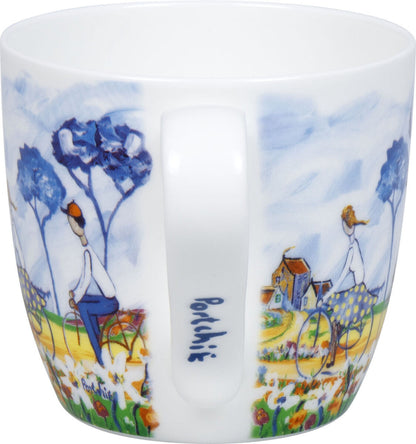 KÖNITZ 1120572995 Becher Kites and Cycling by Portchie 425 ml aus Bone China Porzellan – Bild 5