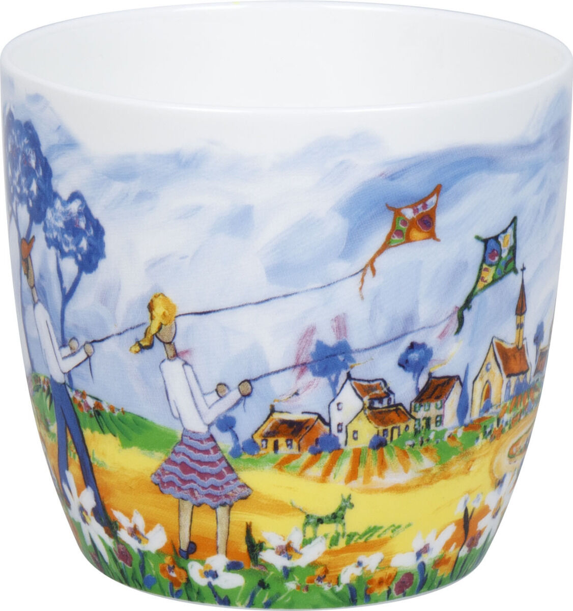 KÖNITZ 1120572995 Becher Kites and Cycling by Portchie 425 ml aus Bone China Porzellan – Bild 7