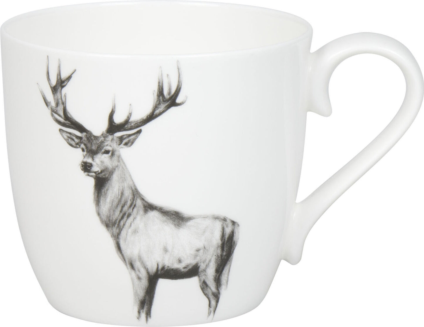 KÖNITZ 1120573019 Becher Amazing Animals - Hirsch 425 ml aus Bone China Porzellan