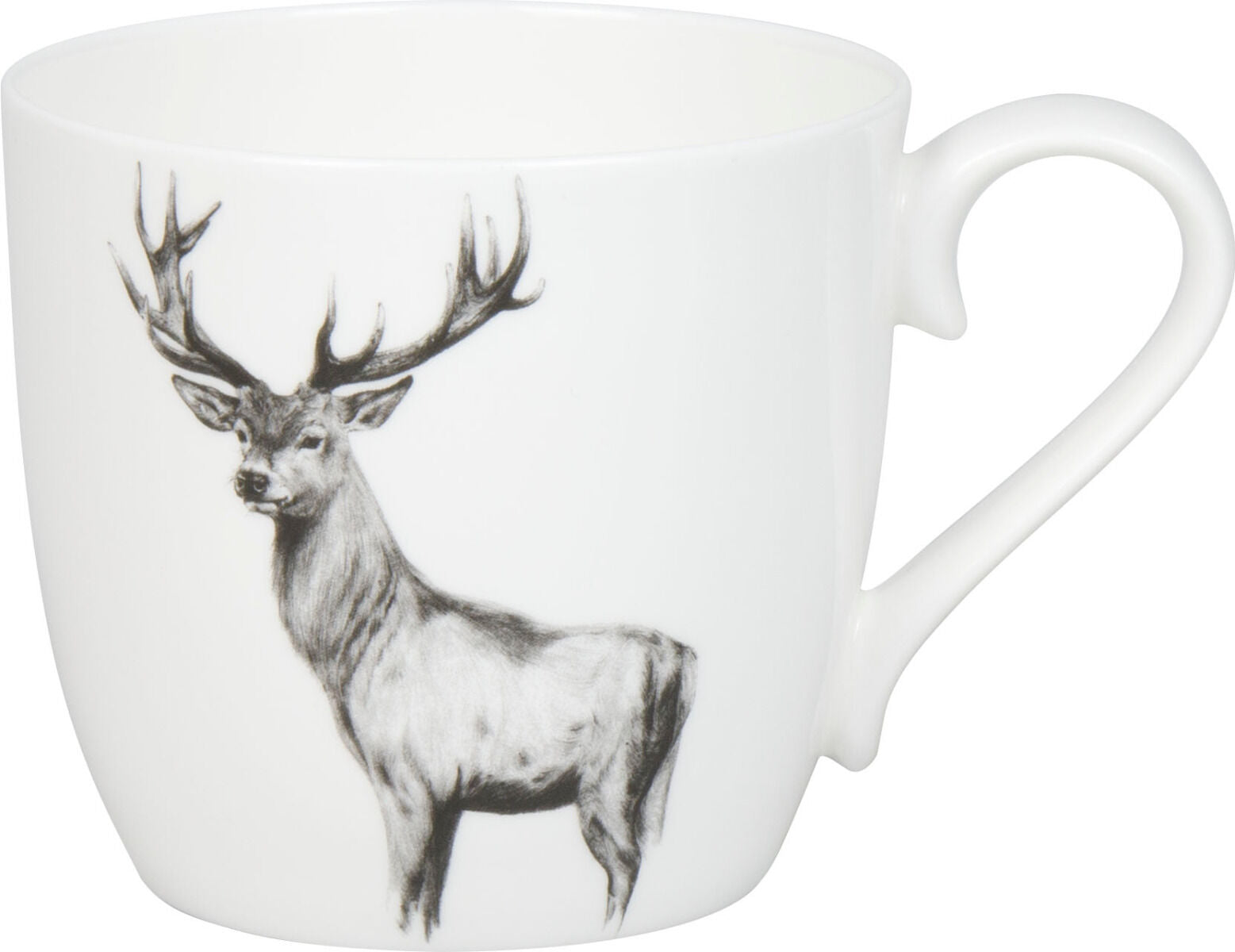 KÖNITZ 115S573019 Becher AMAZING ANIMALS Hirsch 425 ml mit Sieb und Deckel, Bone China Porzellan / Design Vanessa Kahl – Bild 2