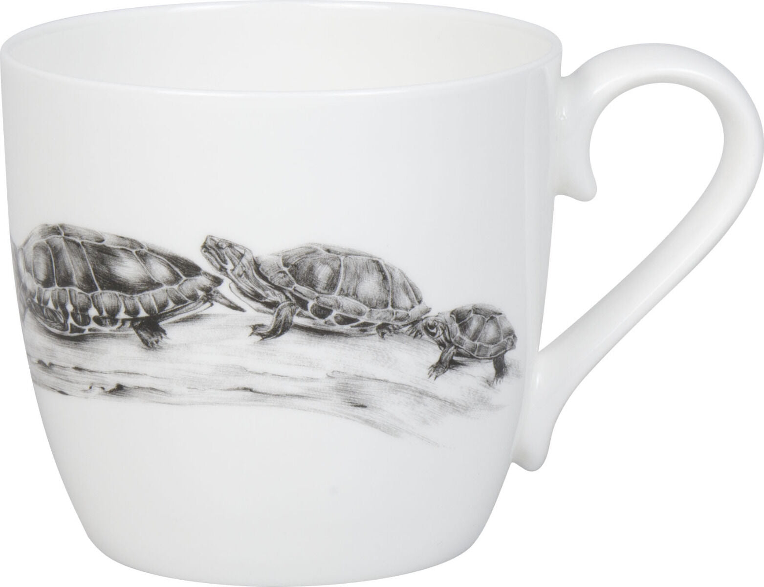KÖNITZ 1120573020 Becher Amazing Animals - Schildkröten 425 ml aus Bone China Porzellan