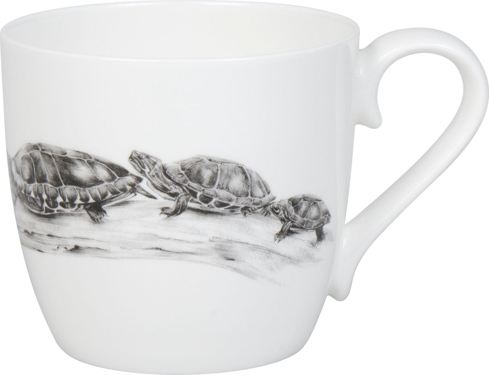 KÖNITZ 115S573020 Becher AMAZING ANIMALS Schildkröten 425 ml mit Sieb und Deckel, Bone China Porzellan / Design Vanessa… – Bild 2