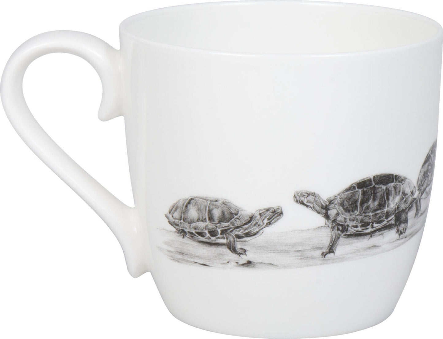 KÖNITZ 115S573020 Becher AMAZING ANIMALS Schildkröten 425 ml mit Sieb und Deckel, Bone China Porzellan / Design Vanessa… – Bild 3