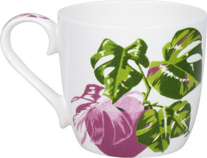KÖNITZ 1120573022 Becher Urban Jungle - Monstera by Aurore 425 ml aus Bone China Porzellan – Bild 2