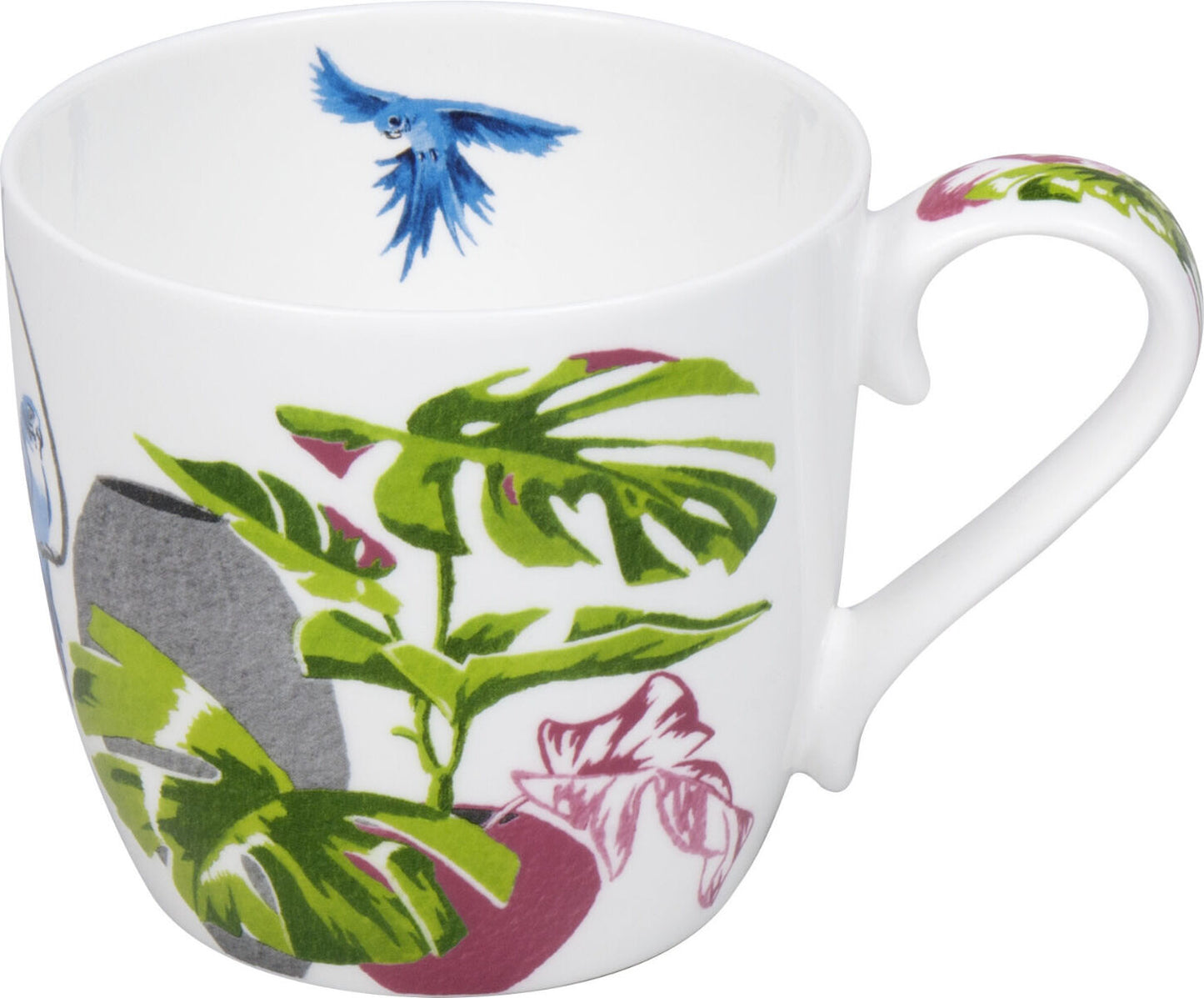 KÖNITZ 1120573022 Becher Urban Jungle - Monstera by Aurore 425 ml aus Bone China Porzellan – Bild 4