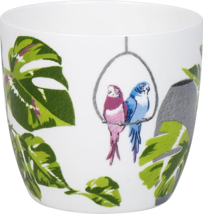 KÖNITZ 1120573022 Becher Urban Jungle - Monstera by Aurore 425 ml aus Bone China Porzellan – Bild 5