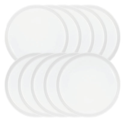 10er SET Könitz Teller Coup Ø 20 cm, weiß, Porzellan / KT 20A neutral