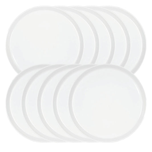 10er SET Könitz Teller Coup Ø 20 cm, weiß, Porzellan / KT 20A neutral