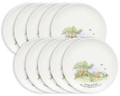 10er SET KÖNITZ 1142662893 Teller Ø 19,1 cm Weißt du eigentlich, wie lieb ich dich hab! aus Porzellan