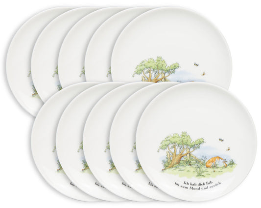 10er SET KÖNITZ 1142662893 Teller Ø 19,1 cm Weißt du eigentlich, wie lieb ich dich hab! aus Porzellan