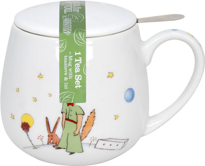 Könitz 1150001363 Becher mit Sieb und Deckel 400 ml - Der kleine Prinz Geheimnis - Tea for you / Teebecher – Bild 3