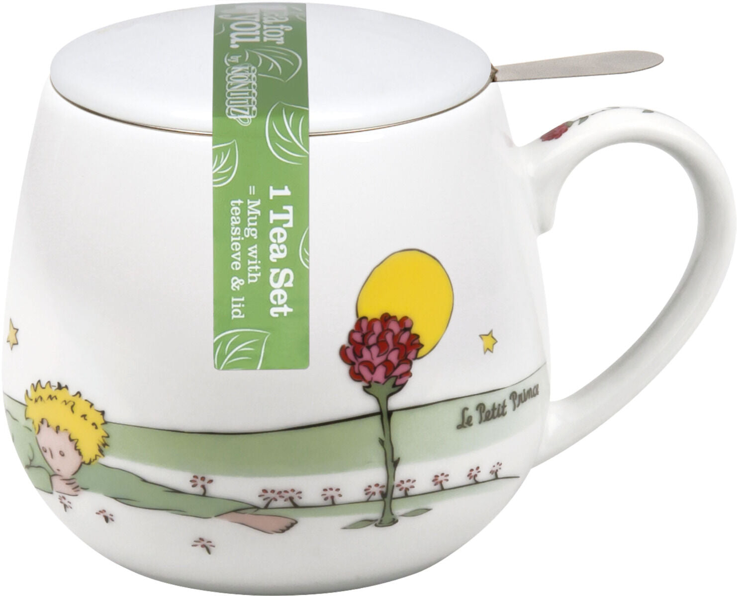 Könitz 1150001599 Becher mit Sieb und Deckel 400 ml - Der kleine Prinz Freundschaft - Tea for you / Teebecher – Bild 2