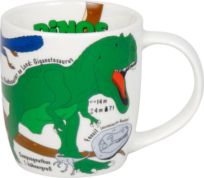 KÖNITZ 1150003025 Kid's Wissen Dinos Kinderset 3-tlg. im Geschenkkarton / Becher, Teller, Müslischale – Bild 2