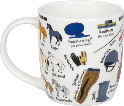 KÖNITZ 1150003027 Kid's Wissen Pferde Kinderset 3-tlg. im Geschenkkarton / Becher, Teller, Müslischale – Bild 3