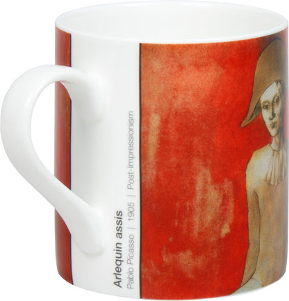 KÖNITZ Becher 1150042991 ARTselection Arlequin assis by Pablo Picasso, 400 ml, Bone China Porzellan – Bild 5