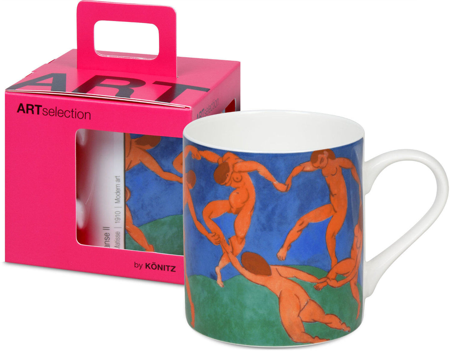 KÖNITZ Becher 1150043024 ARTselection La Danse II by Henri Matisse, 400 ml, Bone China Porzellan