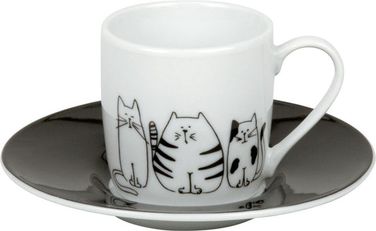 KÖNITZ 1150532075 Espressotasse FUNNY CATS 85 ml, Porzellan