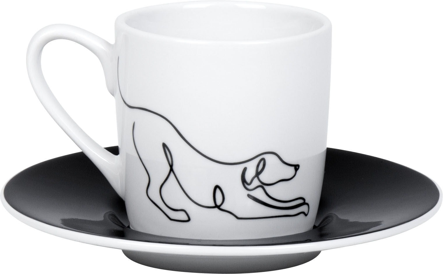 KÖNITZ 1150533017 Espressotasse Hommage à Picasso - Le Chien (Der Hund) 85 ml, Porzellan – Bild 2