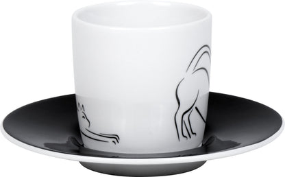 KÖNITZ 1150533018 Espressotasse Hommage à Picasso - Le Chat (Die Katze) 85 ml, Porzellan – Bild 5