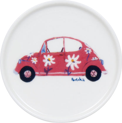 KÖNITZ 1150572993 Becher City Girl by Portchie 425 ml mit Sieb und Deckel, Bone China Porzellan – Bild 3
