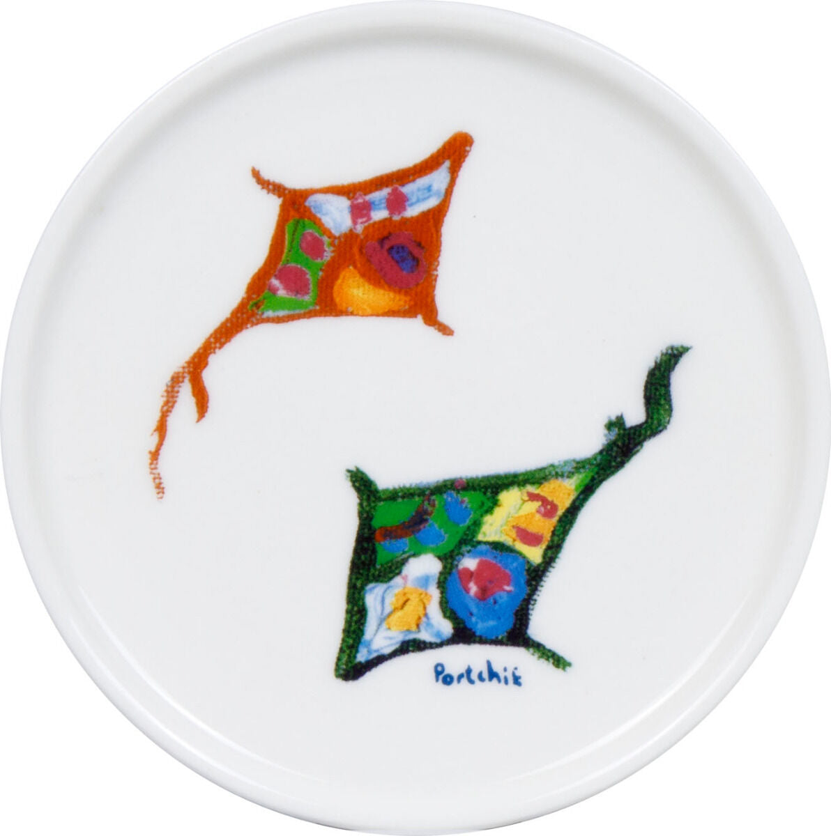 KÖNITZ 1150572995 Becher Kites and Cycling by Portchie 425 ml mit Sieb und Deckel, Bone China Porzellan – Bild 3