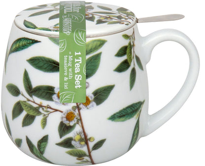 Könitz Becher mit Sieb und Deckel 420 ml My favourite tea Grüner Tee / Teebecher – Bild 2