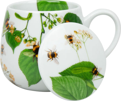 Könitz Becher mit Sieb und Deckel 400 ml Tea for you - Bumblebees on leave / Teebecher – Bild 3
