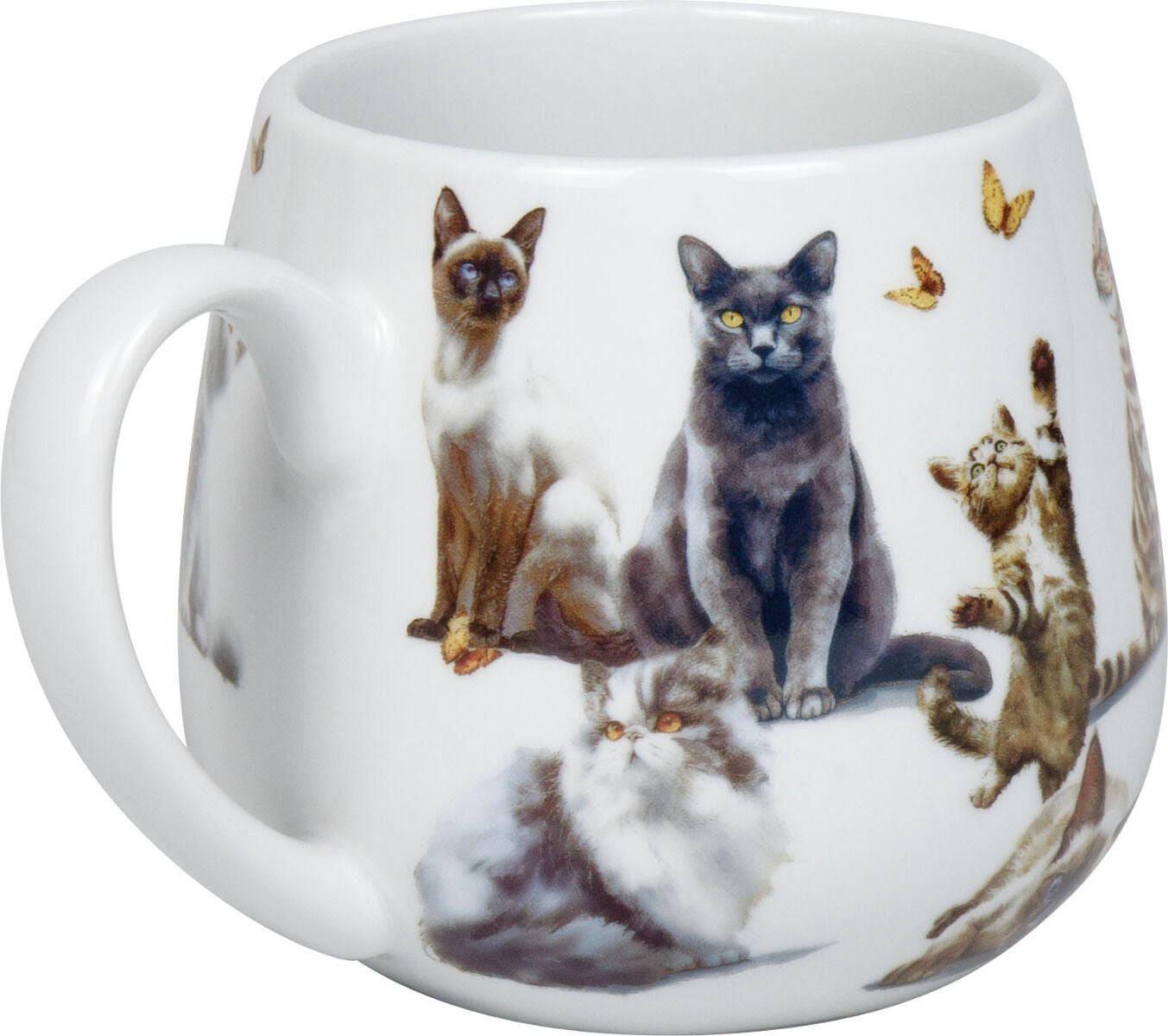 KÖNITZ 1151432933 Becher mit Sieb und Deckel 400 ml - Tea For You - Samtpfoten, Porzellan / Katzen – Bild 5