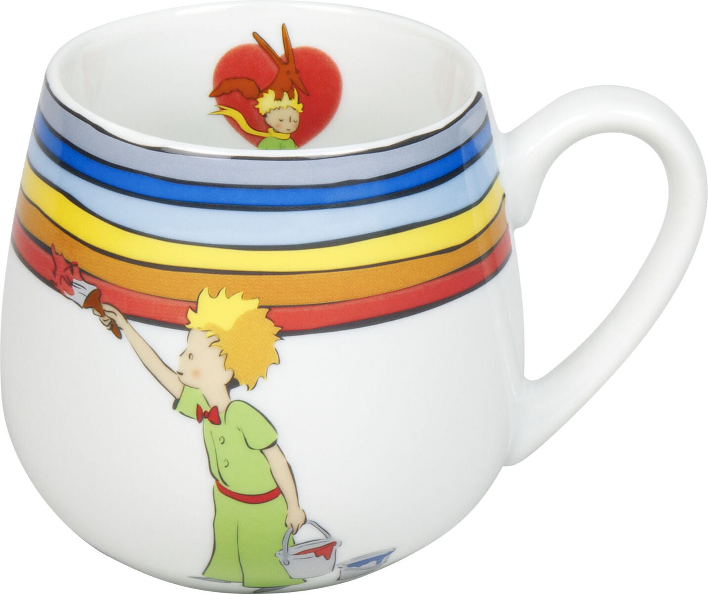 Könitz 1151433036 Becher mit Sieb und Deckel 400 ml - Der kleine Prinz Regenbogen - Tea for you / Teebecher – Bild 3