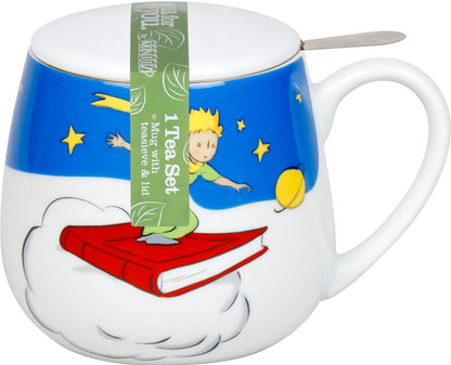Könitz 1151433038 Becher mit Sieb und Deckel 400 ml - Der kleine Prinz Sterne leiten - Tea for you / Teebecher – Bild 2