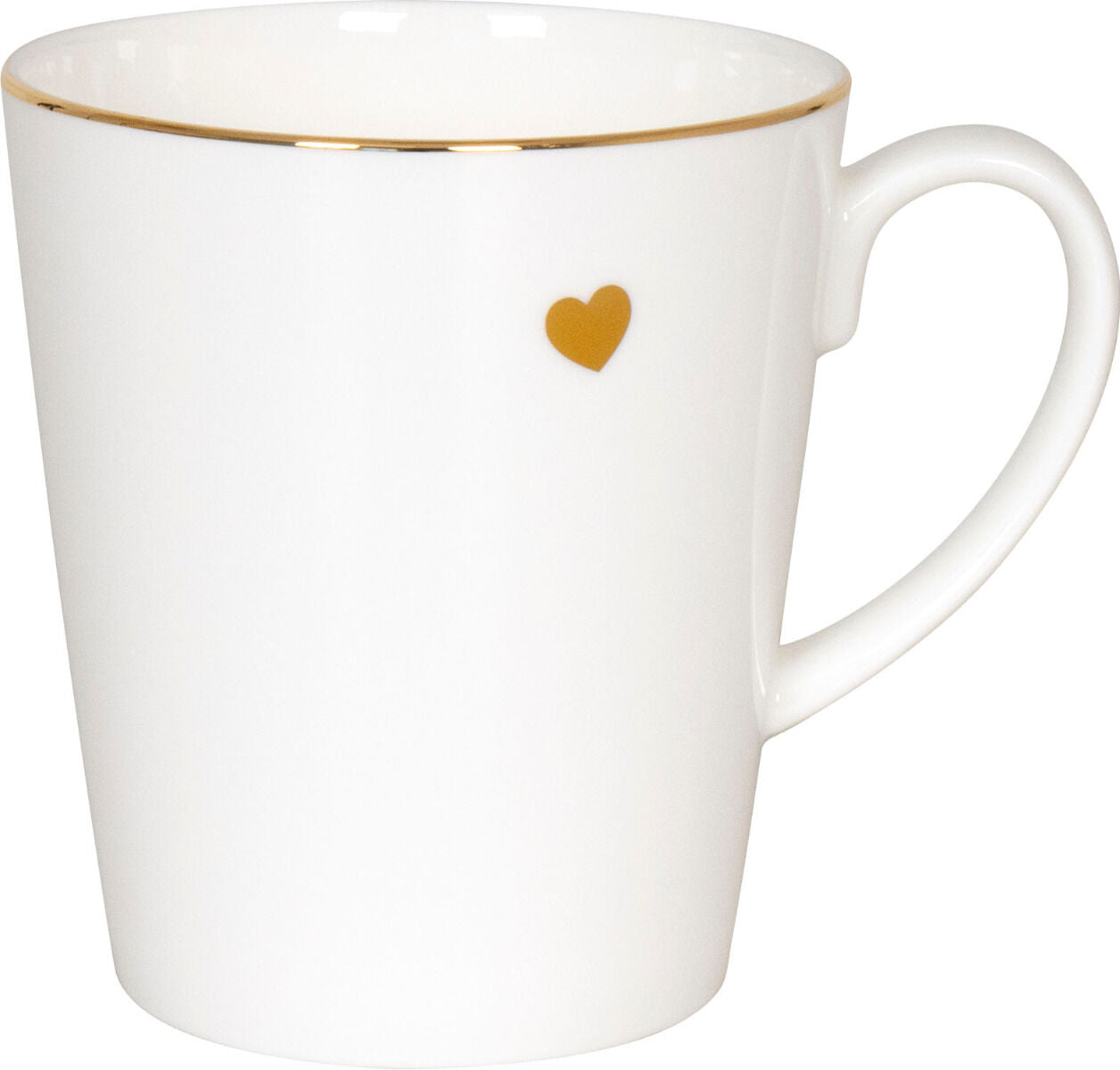 KÖNITZ Becher Wunderbar GOLDEN HEART im Geschenkkarton - 600 ml aus Bone China Porzellan – Bild 3