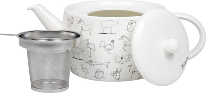 KÖNITZ 1152630104 Teekanne Picasso Animaux (Tiere) - 1400 ml, mit Deckel und Sieb / Kanne – Bild 2
