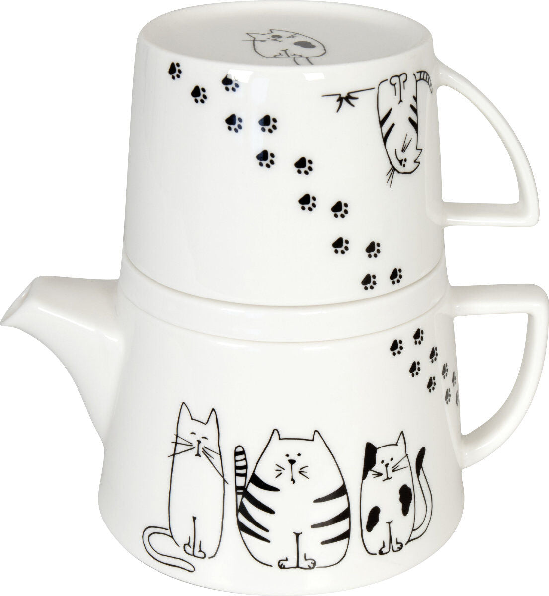 KÖNITZ TEA FOR ME - FUNNY CATS - Teebereiter Set / Tekanne – Bild 2