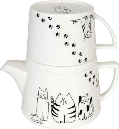 KÖNITZ TEA FOR ME - FUNNY CATS - Teebereiter Set / Tekanne – Bild 2