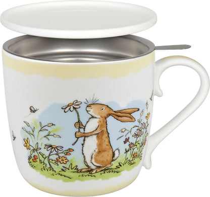 KÖNITZ 115S571529 Becher Weißt du eigentlich... SOMMER 425 ml mit Sieb und Deckel / Der kleine Hase - Jahreszeiten