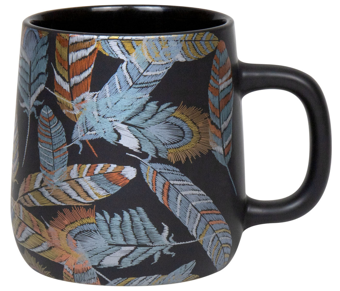 KÖNITZ Becher SHINY FEATHERS 395 ml aus Bone China Porzellan / Fassbecher