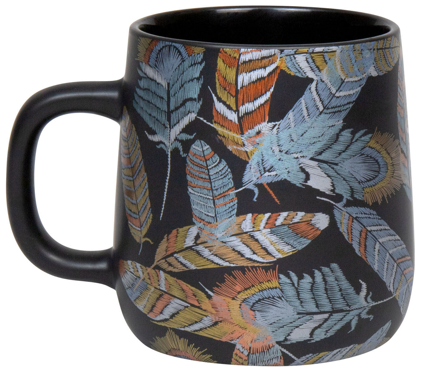 KÖNITZ Becher SHINY FEATHERS 395 ml aus Bone China Porzellan / Fassbecher