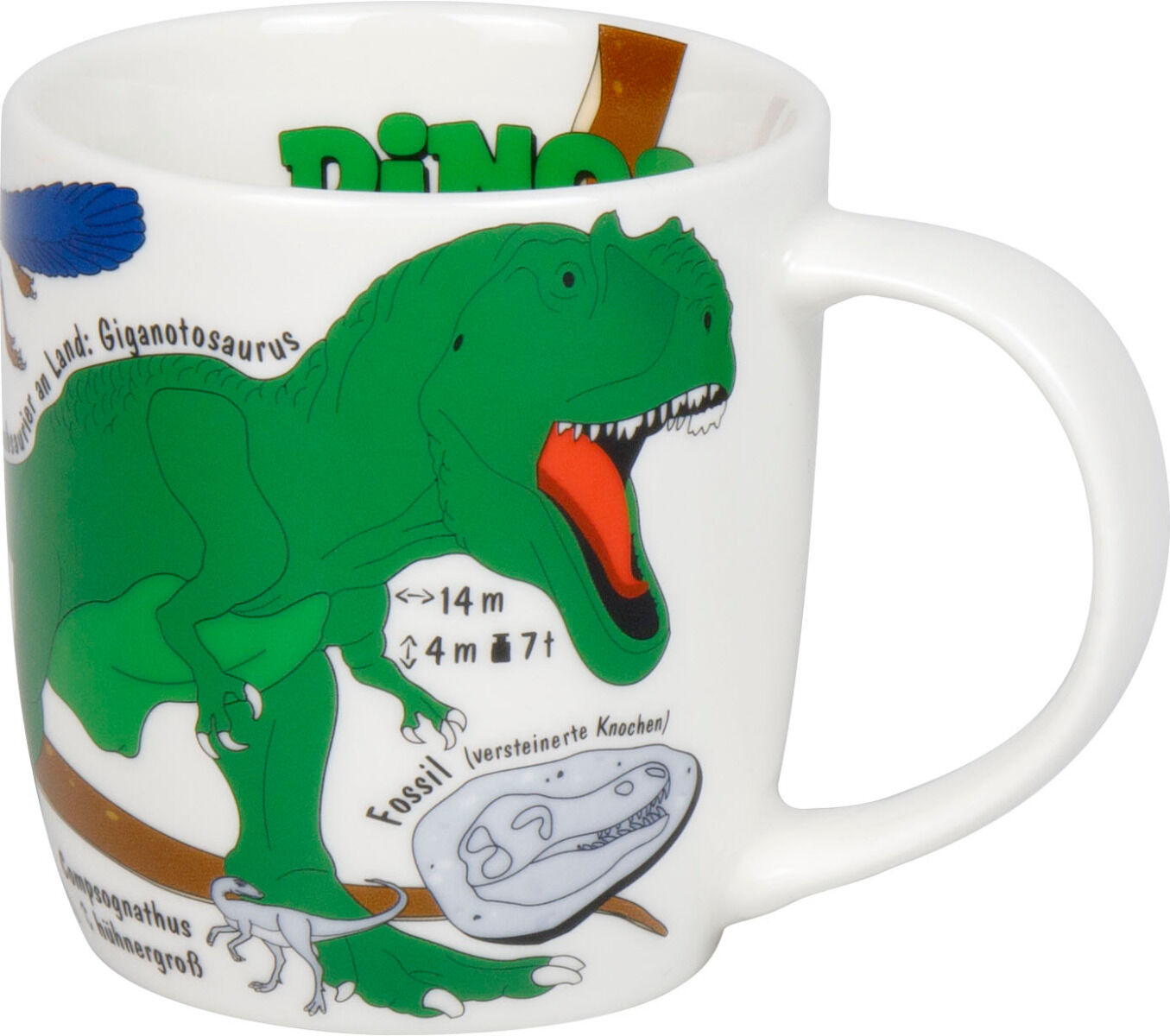 KÖNITZ 1172673025 Kid's Wissen Dinos 230 ml aus Porzellan / Kinderbecher – Bild 3