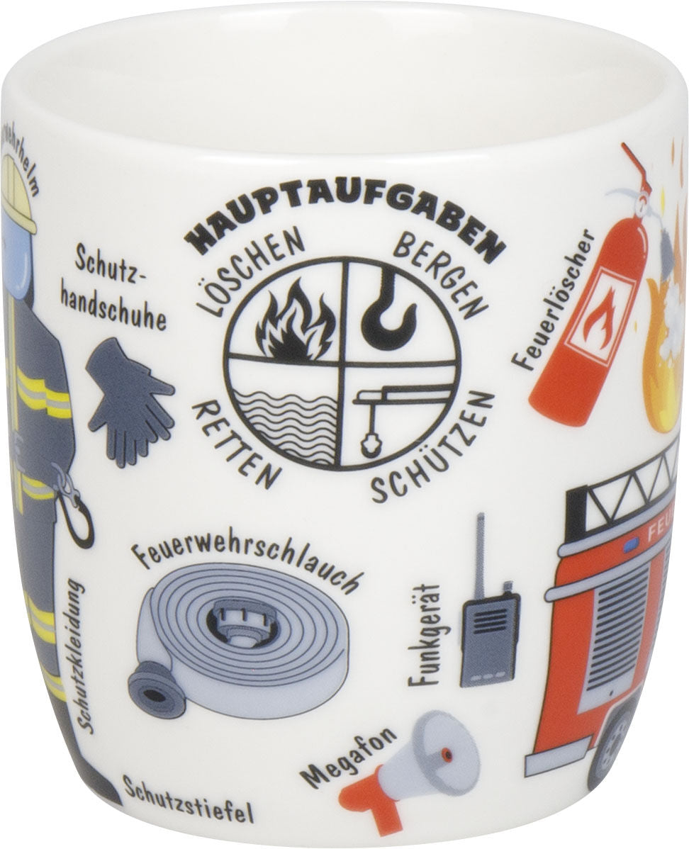 KÖNITZ 1172673026 Kid's Wissen Feuerwehr 230 ml aus Porzellan / Kinderbecher – Bild 4