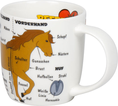 KÖNITZ 1172673027 Kid's Wissen Pferde 230 ml aus Porzellan / Kinderbecher – Bild 3