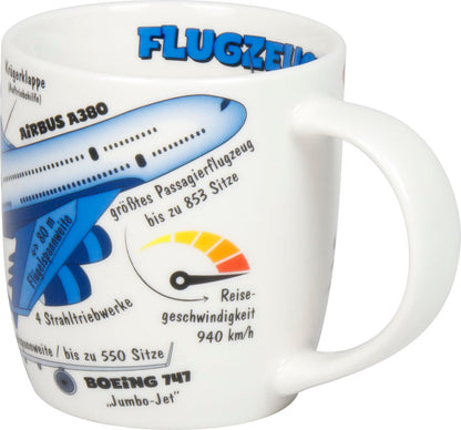 KÖNITZ 1172673028 Kid's Wissen Flugzeuge 230 ml aus Porzellan / Kinderbecher – Bild 3