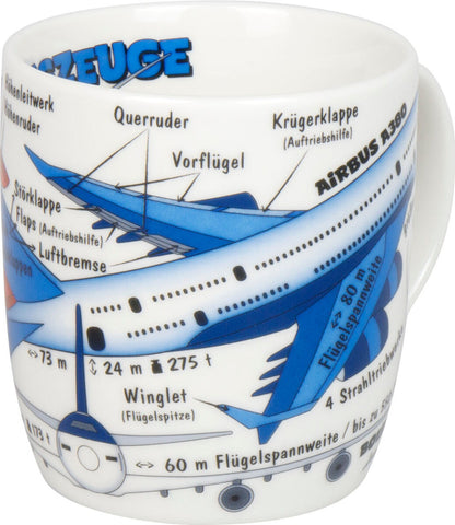 KÖNITZ 1172673028 Kid's Wissen Flugzeuge 230 ml aus Porzellan / Kinderbecher – Bild 4