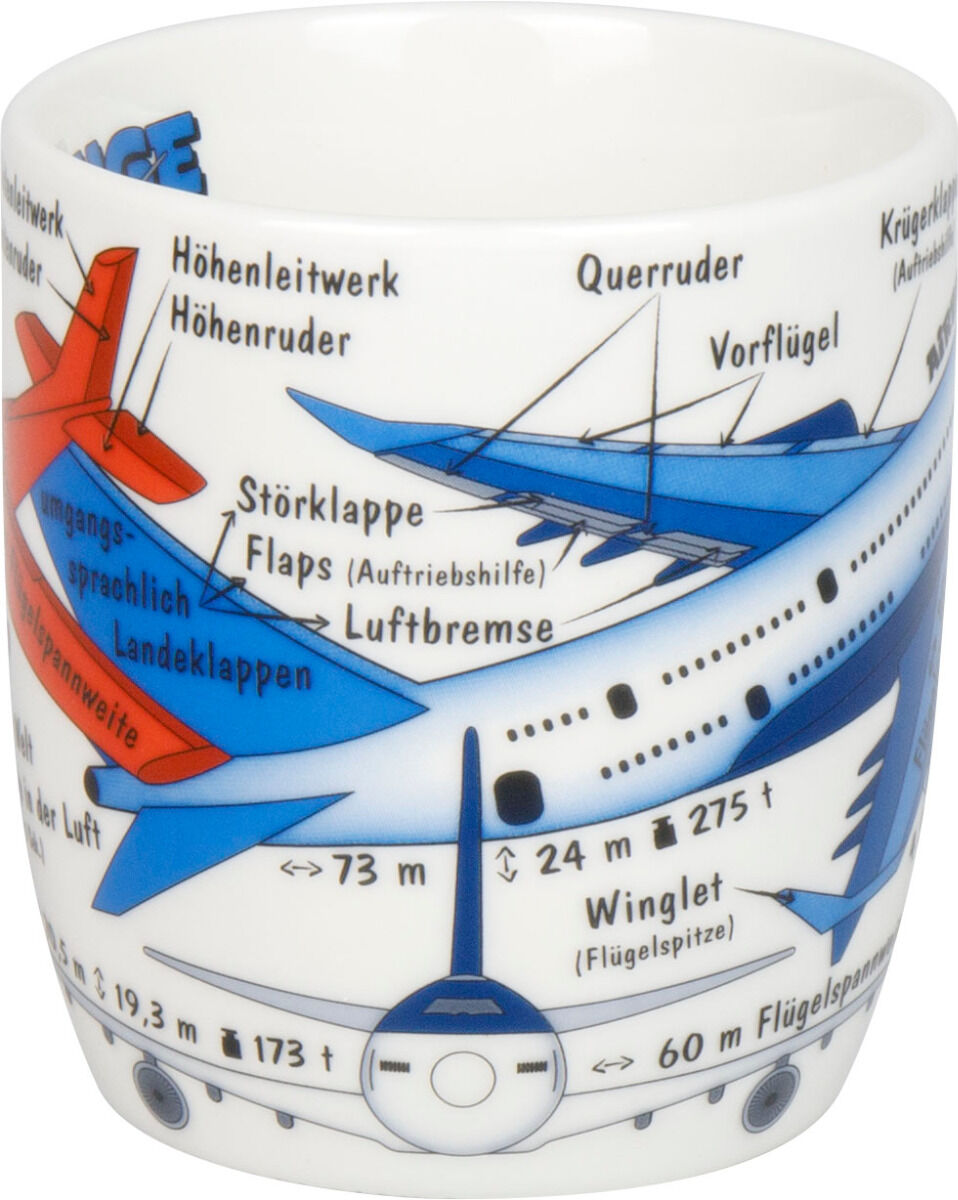 KÖNITZ 1172673028 Kid's Wissen Flugzeuge 230 ml aus Porzellan / Kinderbecher – Bild 7