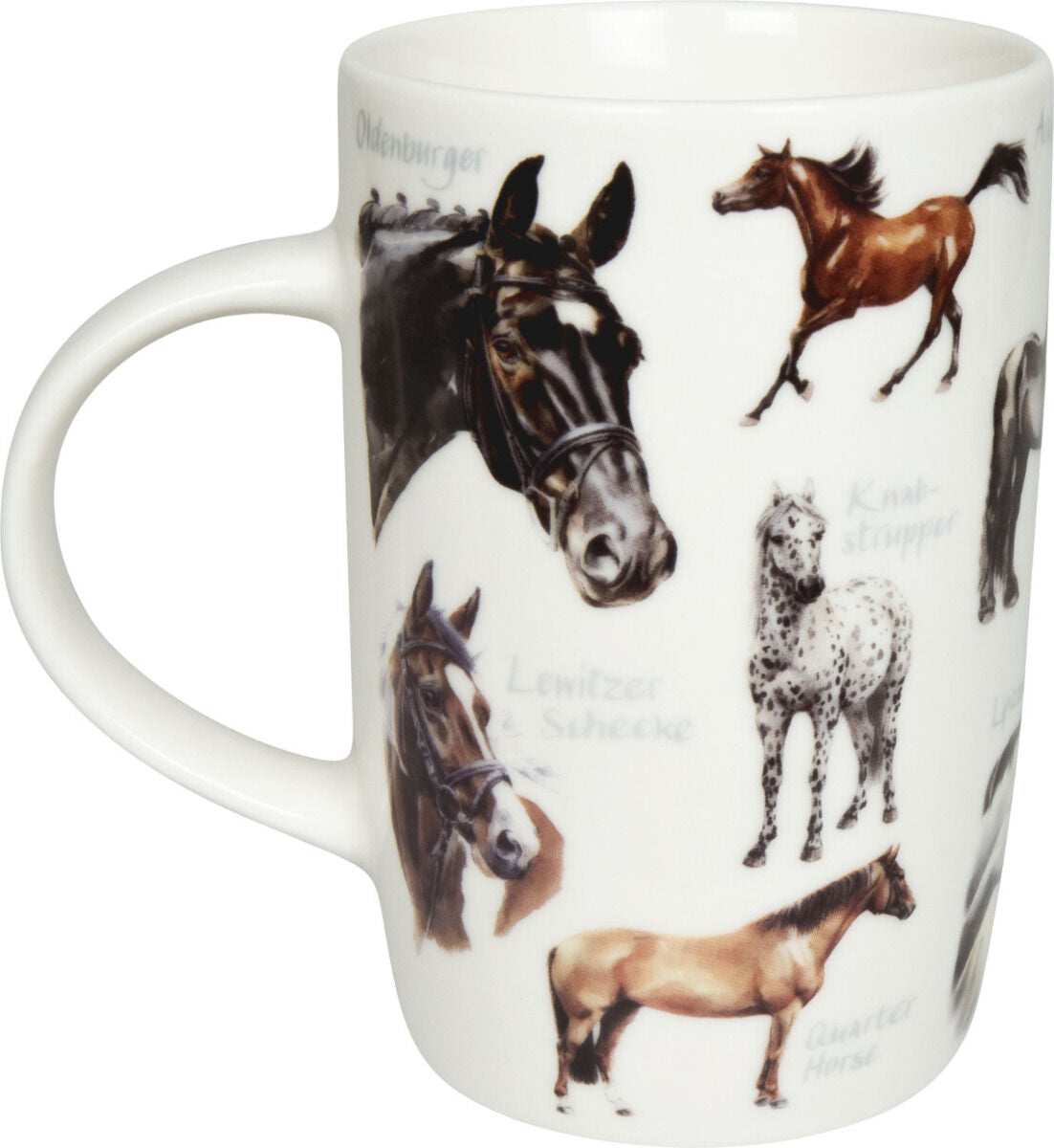 KÖNITZ 1172692710 Becher Natures Diversity - HORSES 600 ml aus Bone China Porzellan / Pferde Artenvielfalt – Bild 2