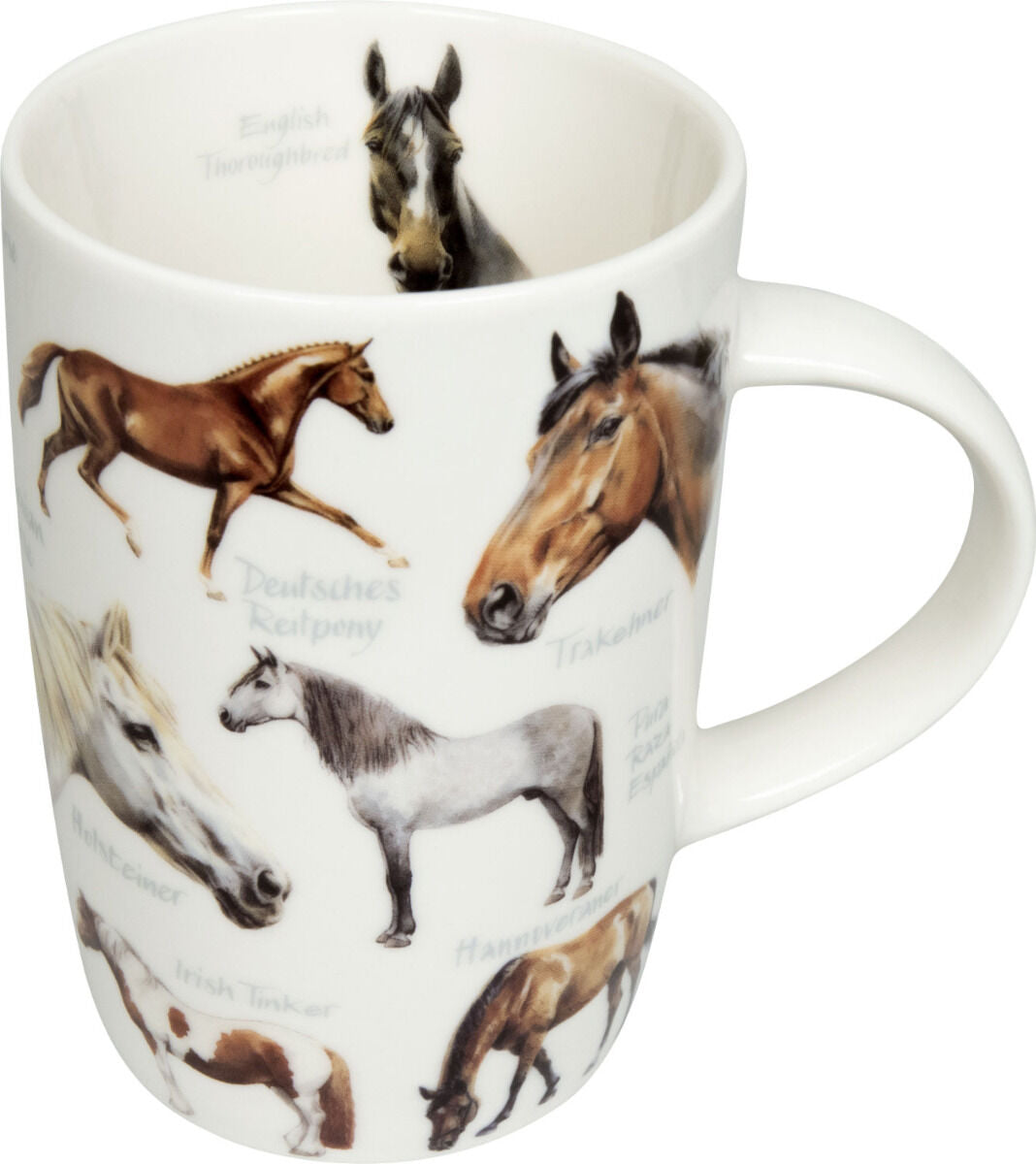KÖNITZ 1172692710 Becher Natures Diversity - HORSES 600 ml aus Bone China Porzellan / Pferde Artenvielfalt – Bild 3