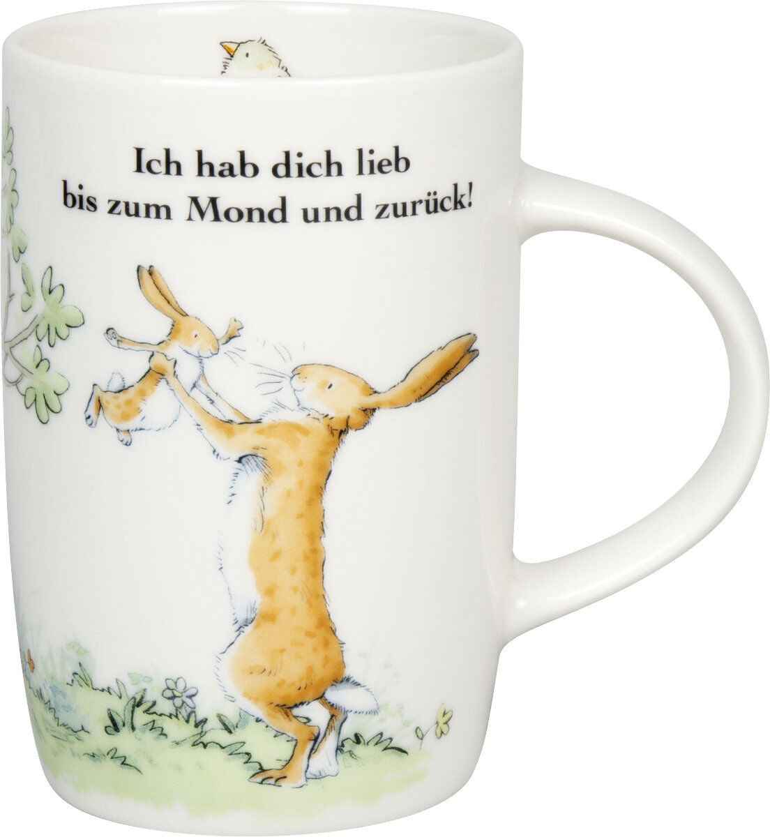 KÖNITZ 1172692899 Becher Ich hab dich lieb bis zum Mond und zurück! - 600 ml, Basic Bone