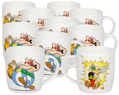 10er SET KÖNITZ 1172752383 Becher Asterix & Obelix Zaubertrank - 400 ml / Motivtasse