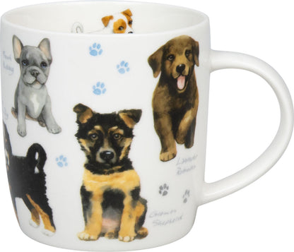 10er SET KÖNITZ 1172752867 Becher Natures Diversity - HUNDE 400 ml aus Bone China Porzellan / Artenvielfalt – Bild 2