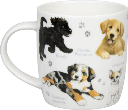 10er SET KÖNITZ 1172752867 Becher Natures Diversity - HUNDE 400 ml aus Bone China Porzellan / Artenvielfalt – Bild 3